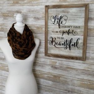 Leopard Infinity Scarf